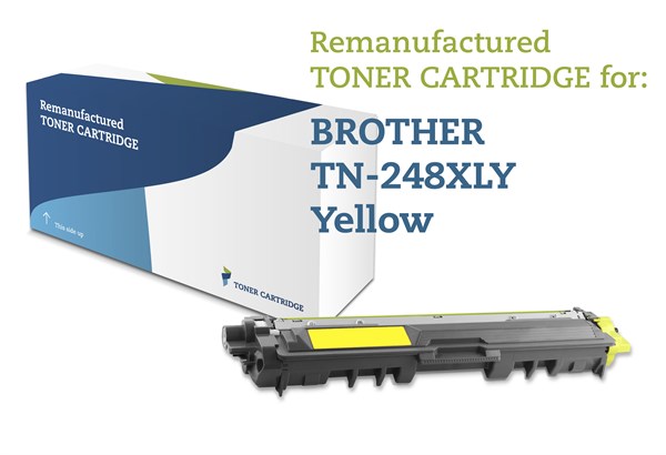 Gul lasertoner - Brother TN-248XLY- 2.300 sider