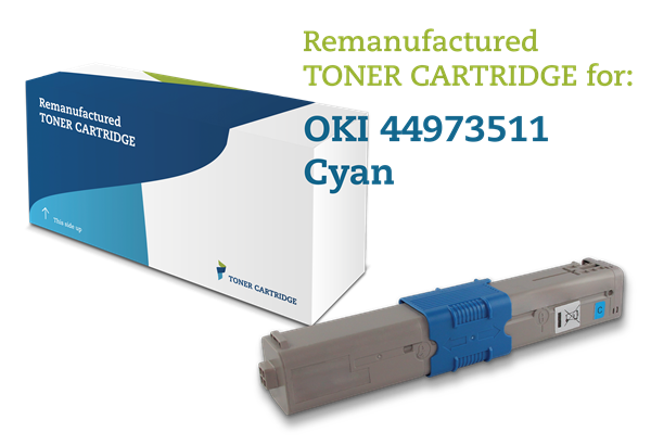 Cyan lasertoner 44973511 - OKI - 6.000 sider.