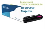 Magenta lasertoner - HP nr.203 X genfyldt miljø toner