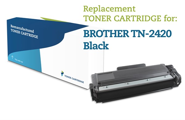 Sort lasertoner - Brother TN-2420 - 3.000 sider