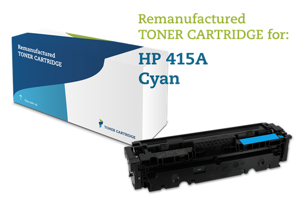 Cyan lasertoner - HP W2031A / 415A - 2.100 sider