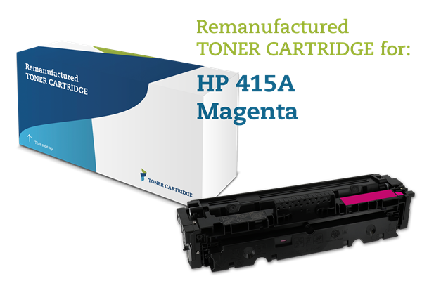 Magenta lasertoner - HP W2033A / 415A - 2.100 sider