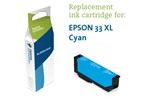 T3362 Epson genfyldt cyan Blækpatron - Køb 33XL Her