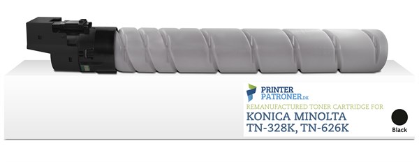 Sort lasertoner TN328K/626K - Konica Minolta - 28.000 sider