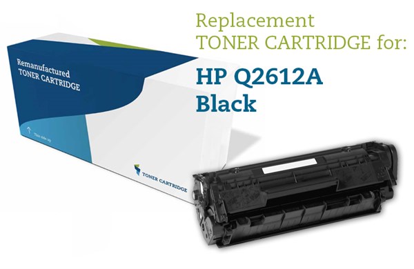 Sort lasertoner - HP Q2612A - 2.000 sider