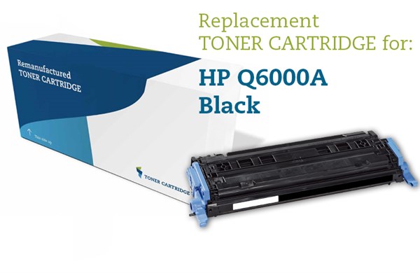 Sort lasertoner - HP Q6000A / Canon 707BK - 2.500 sider