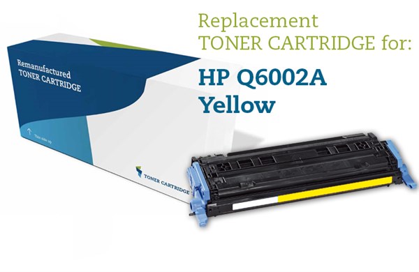 Gul lasertoner - HP Q6002A / Canon 707Y - 2.000 sider