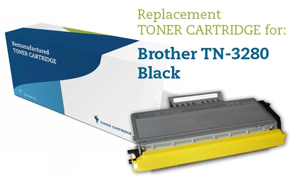 Sort lasertoner 3280 - Brother TN-3280 - 11.000 sider.