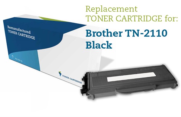Sort lasertoner TN-2110 - Brother - 1.500 sider.