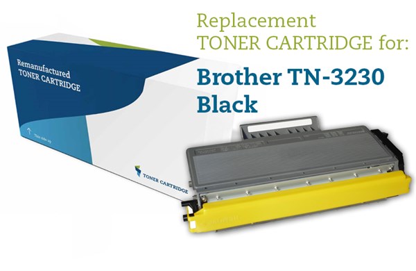 Sort lasertoner 3230 - Brother TN-3230 - 3.000 sider.