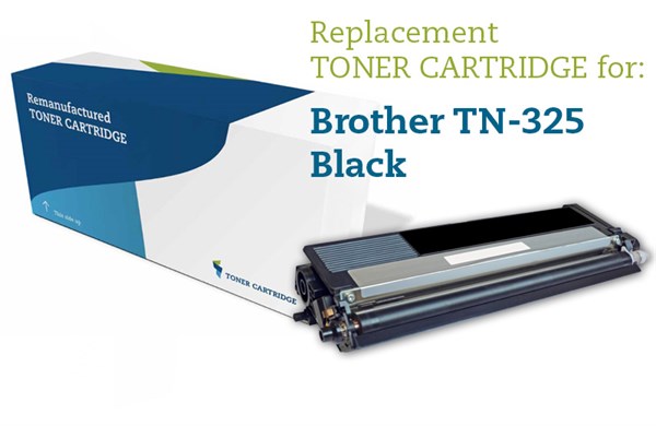 Sort lasertoner - Brother TN-325BK - 4.000 sider