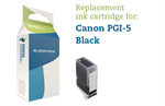 Sort blækpatron PGI-5BK til Canon