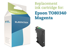 Magenta blækpatron kompatibel med Epson T0802 