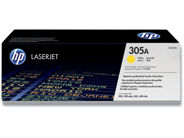 Gul lasertoner - HP 305A - 2.600 sider