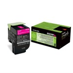 Magenta lasertoner - Lexmark 802XM - 4.000 sider