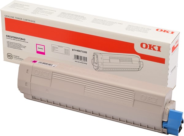 Magenta lasertoner - OKI 46471102 - 7.000 sider