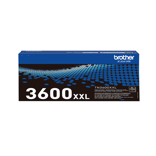 Sort lasertoner - Brother TN3600XXL - 11.000 sider