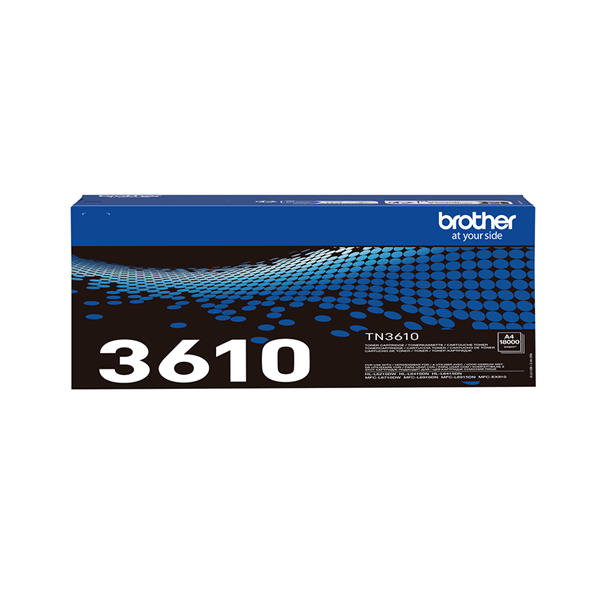 Sort lasertoner - Brother TN3610 - 18.000 sider