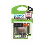 Sort på orange DYMO Durable D1-tape 12 mm D1-tape (1978367)
