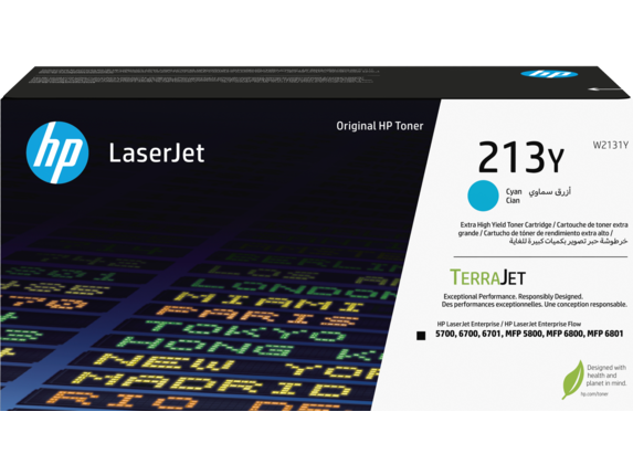 Cyan lasertoner - HP nr.213Y - 12.000 sider