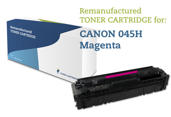 Magenta lasertoner - Canon 045H - 2.200 sider.