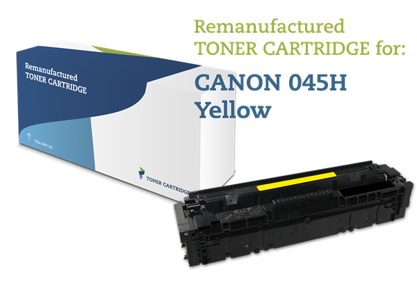 Gul lasertoner - Canon 045H - 2.200 sider.