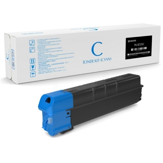 Cyan lasertoner TK-8725C - Kyocera - 30.000 sider