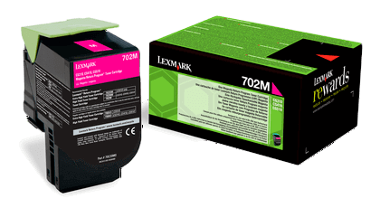 Magenta lasertoner - Lexmark 702M - 1.000 sider