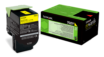 Gul lasertoner - Lexmark 702Y - 1.000 sider