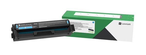 Cyan lasertoner - Lexmark C3220 - 1.500 sider