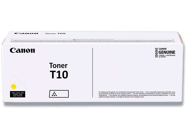 Gul lasertoner - Canon T10 - 10.000 sider.