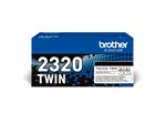 2-pak Sort lasertoner - Brother TN-2320 TWIN - 2 x 2.600 sider