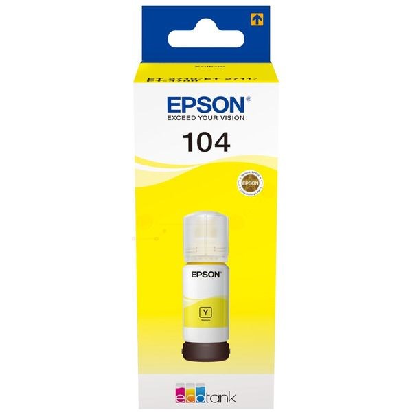 Gul blæk - Epson T00P440 - 65 ml.