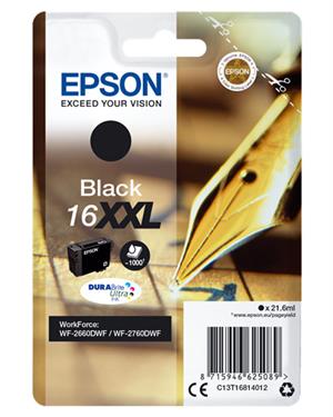 Sort blækpatron nr.16XXL - Epson 16XXL - 21,6 ml