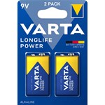 VARTA - Longlife Power - 9V batteri - 2 stk.