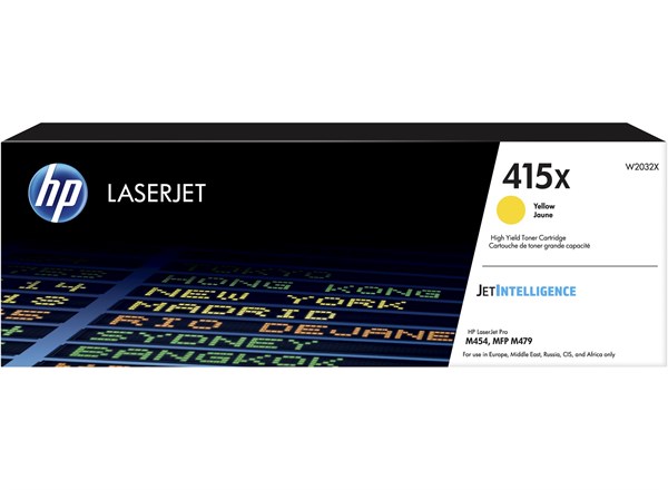Gul lasertoner - HP W2032X - 6.000 sider