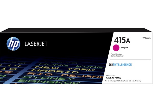 Magenta lasertoner - HP W2033A - 2.100 sider