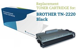 Sort lasertoner 2220 - Brother TN-2220 - 2.600 sider.