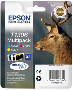 3-Pak C/M/Y patroner - Epson - 3x10,1ml.