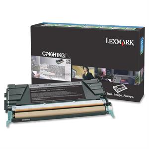 Sort lasertoner - Lexmark C746 - 12.000 sider