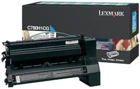 Cyan lasertoner - Lexmark E780 - 10.000 sider