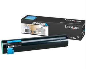 Cyan lasertoner - Lexmark C930 - 24.000 sider