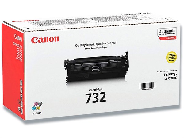 Gul lasertoner 732 - Canon - 6.400 sider.