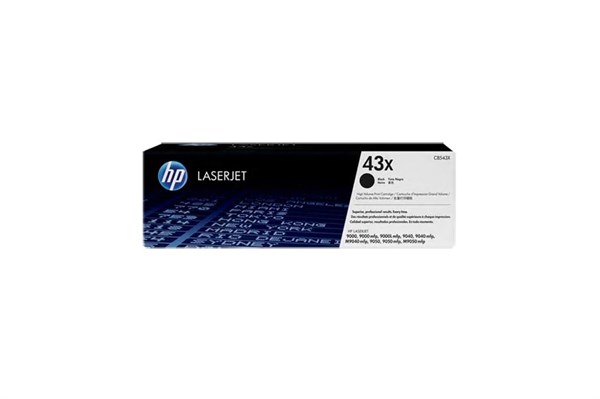 Sort lasertoner - HP nr.43 X - 38.000 sider