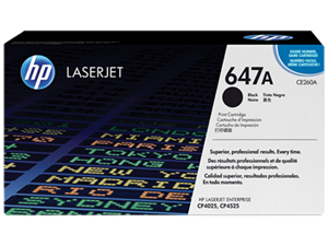Sort lasertoner - HP CE260A - 8.500 sider
