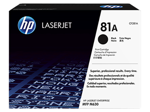 Sort lasertoner - HP nr.81A - 10.500 sider