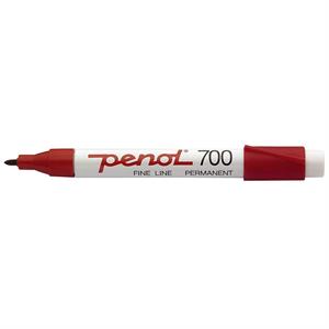 Penol 700 Rød MARKER - Permanent - I kasser á 10 styk.