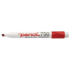 Penol 750 Rød MARKER Permanent - I kasser á 10 styk.