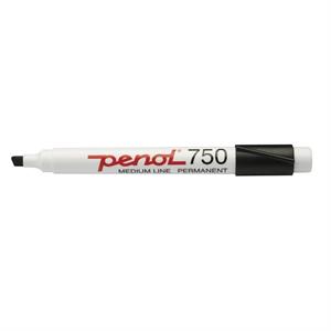 Penol 750 Sort MARKER Permanent - I kasser á 10 styk.