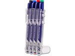 Fineliner - Sort, Blå, Rød, Grøn - 0.45 mm, 4 stk, Pilot FriXion SW-FF
